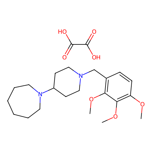 1-(1-(2,3,4-Trimethoxybenzyl)piperidin-4-yl)azepane oxalate structure
