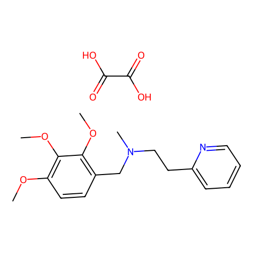 N-methyl-2-(pyridin-2-yl)-N-(2,3,4-trimethoxybenzyl)ethanamine oxalate structure