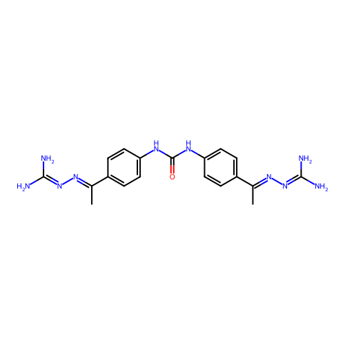 Diacetyldiphenylurea bisguanylhydrazone structure