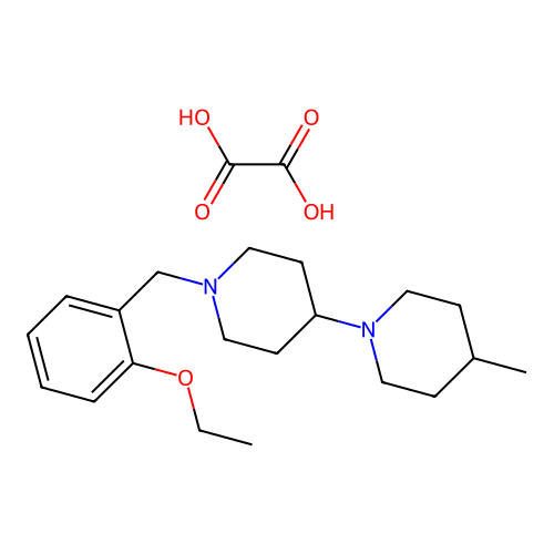 1'-(2-Ethoxybenzyl)-4-methyl-1,4'-bipiperidine oxalate structure
