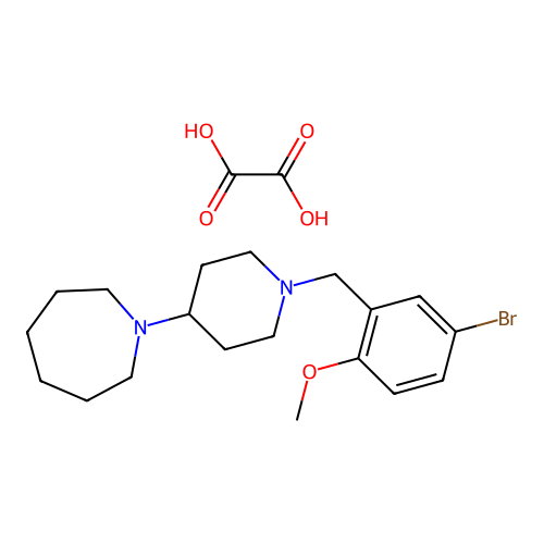 1-(1-(5-Bromo-2-methoxybenzyl)piperidin-4-yl)azepane oxalate structure