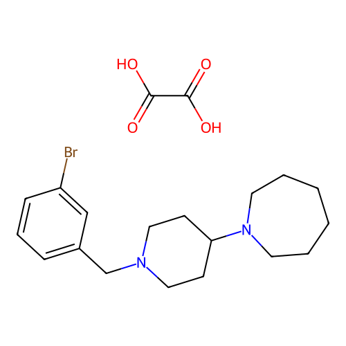 1-(1-(3-Bromobenzyl)piperidin-4-yl)azepane oxalate structure