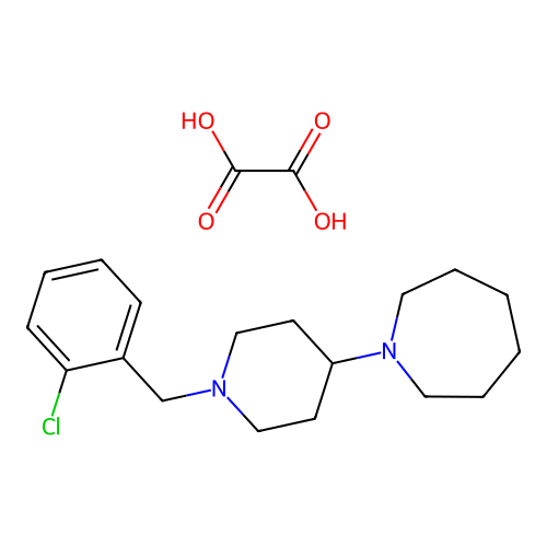 1-(1-(2-Chlorobenzyl)piperidin-4-yl)azepane oxalate structure