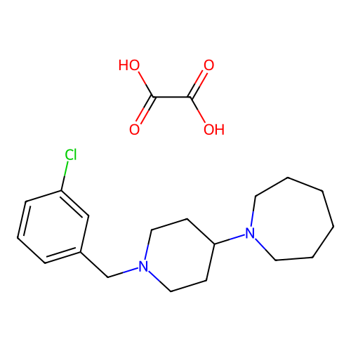 1-(1-(3-Chlorobenzyl)piperidin-4-yl)azepane oxalate structure