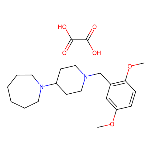 1-(1-(2,5-Dimethoxybenzyl)piperidin-4-yl)azepane oxalate structure