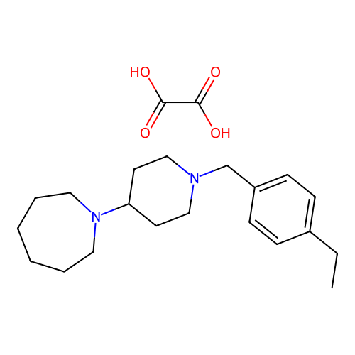 1-(1-(4-Ethylbenzyl)piperidin-4-yl)azepane oxalate structure