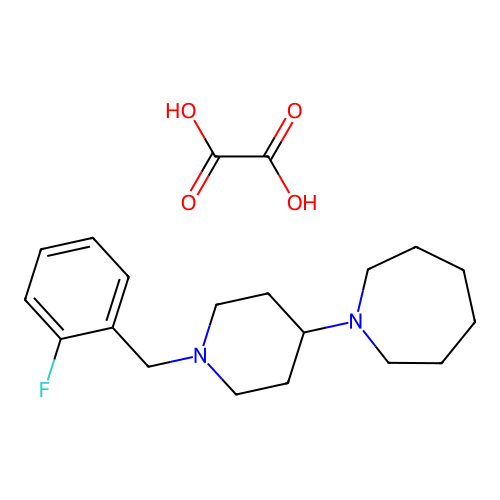 1-(1-(2-Fluorobenzyl)piperidin-4-yl)azepane oxalate structure