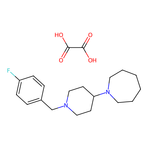 1-(1-(4-Fluorobenzyl)piperidin-4-yl)azepane oxalate structure
