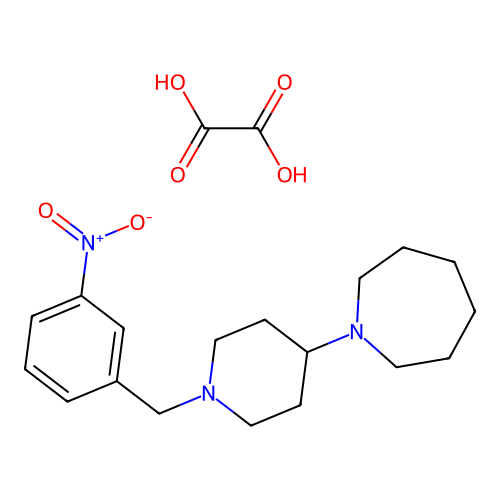 1-(1-(3-Nitrobenzyl)piperidin-4-yl)azepane oxalate structure