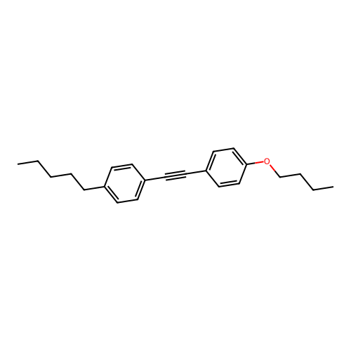4-Butoxy-1-[2-(4-pentylphenyl)ethynyl]benzene structure