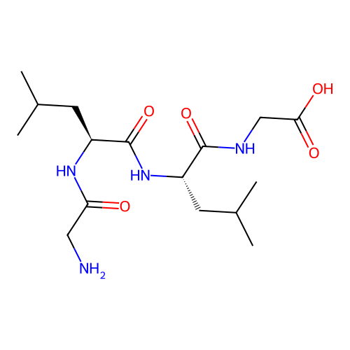 H-Gly-Leu-Leu-Gly-OH structure