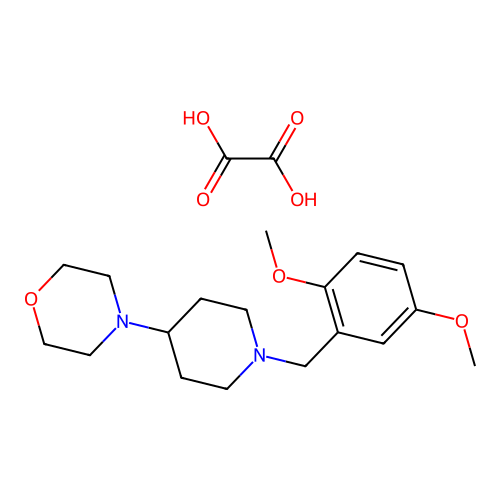 4-(1-(2,5-Dimethoxybenzyl)piperidin-4-yl)morpholine oxalate structure