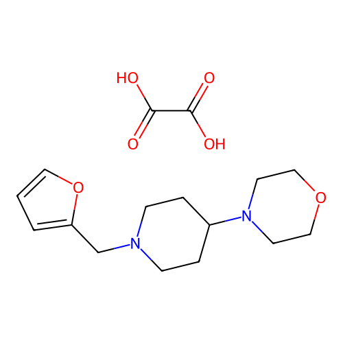 4-(1-(Furan-2-ylmethyl)piperidin-4-yl)morpholine oxalate structure