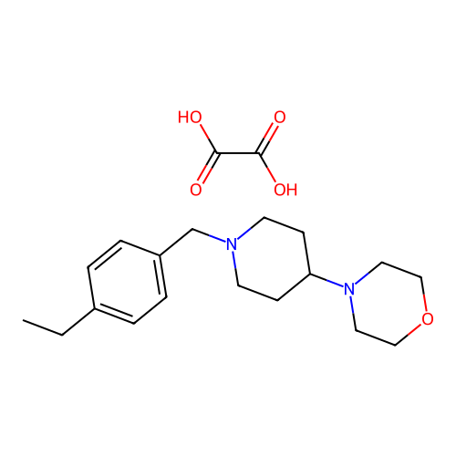 4-(1-(4-Ethylbenzyl)piperidin-4-yl)morpholine oxalate structure