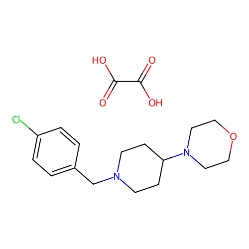 4-(1-(4-Chlorobenzyl)piperidin-4-yl)morpholine oxalate structure