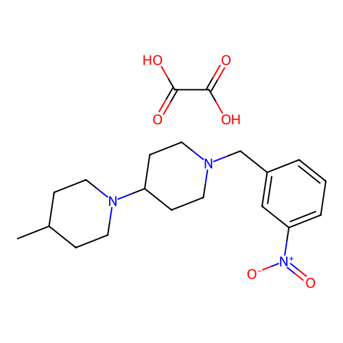 4-Methyl-1'-(3-nitrobenzyl)-1,4'-bipiperidine oxalate structure