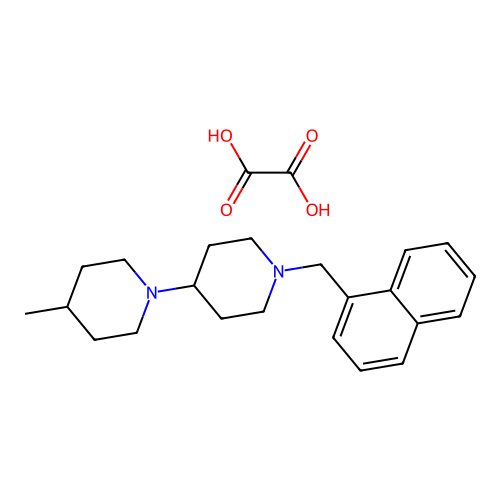 4-Methyl-1'-(naphthalen-1-ylmethyl)-1,4'-bipiperidine oxalate structure