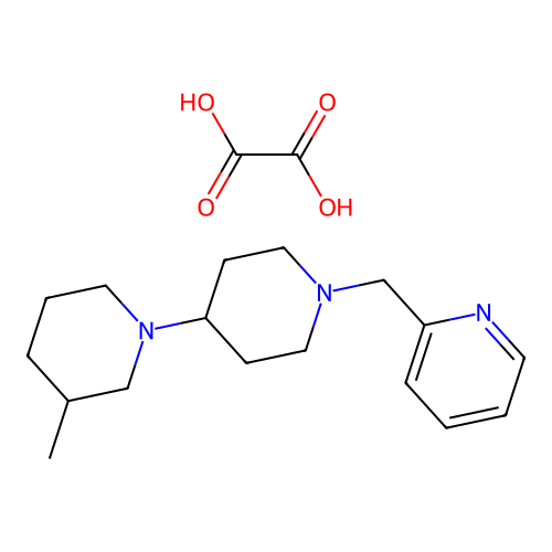 3-Methyl-1'-(pyridin-2-ylmethyl)-1,4'-bipiperidine oxalate structure
