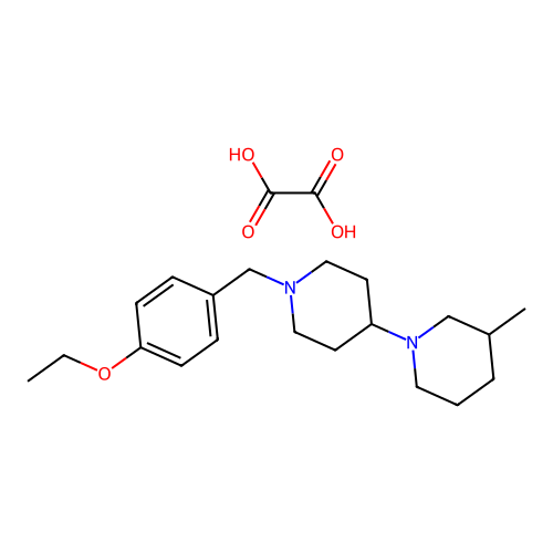 1'-(4-Ethoxybenzyl)-3-methyl-1,4'-bipiperidine oxalate structure