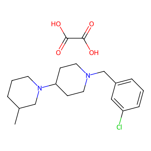1'-(3-Chlorobenzyl)-3-methyl-1,4'-bipiperidine oxalate structure