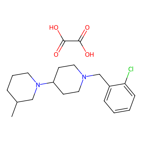 1'-(2-Chlorobenzyl)-3-methyl-1,4'-bipiperidine oxalate structure