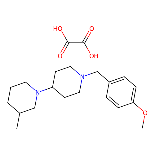 1'-(4-Methoxybenzyl)-3-methyl-1,4'-bipiperidine oxalate structure
