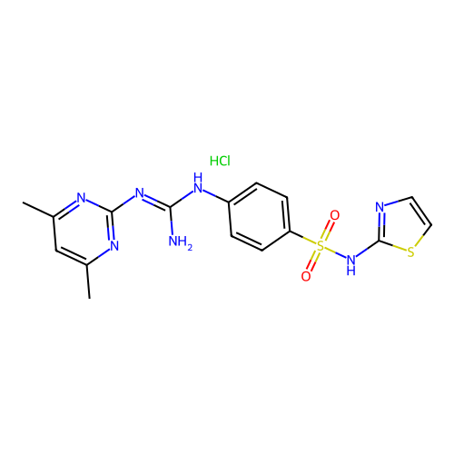 C16H18ClN7O2S2 structure