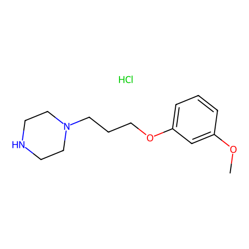 1-[3-(3-Methoxyphenoxy)propyl]piperazine hydrochloride structure