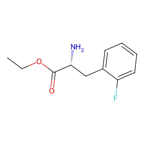 ethyl (2R)-2-amino-3-(2-fluorophenyl)propanoate structure