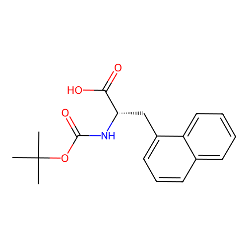 Boc-3-(1-naphthyl)-L-alanine structure