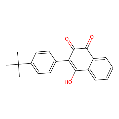 2-(4-(Tert-butyl)phenyl)-3-hydroxynaphthalene-1,4-dione structure