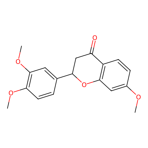 2-(3,4-dimethoxyphenyl)-7-methoxy-2,3-dihydro-4H-chromen-4-one structure