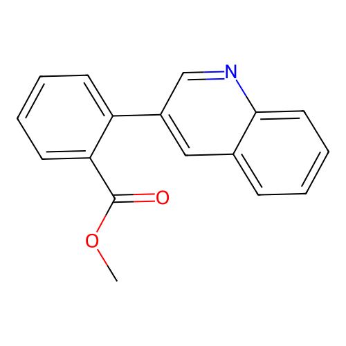 Methyl 2-(3-quinolinyl)benzoate structure