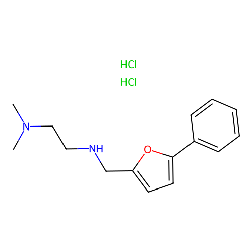 N1,N1-dimethyl-N2-((5-phenylfuran-2-yl)methyl)ethane-1,2-diamine dihydrochloride structure