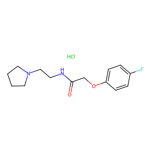 2-(4-Fluoro-phenoxy)-N-(2-pyrrolidin-1-yl-ethyl)-acetamide structure