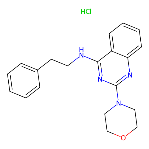 2-morpholino-N-phenethylquinazolin-4-amine hydrochloride structure