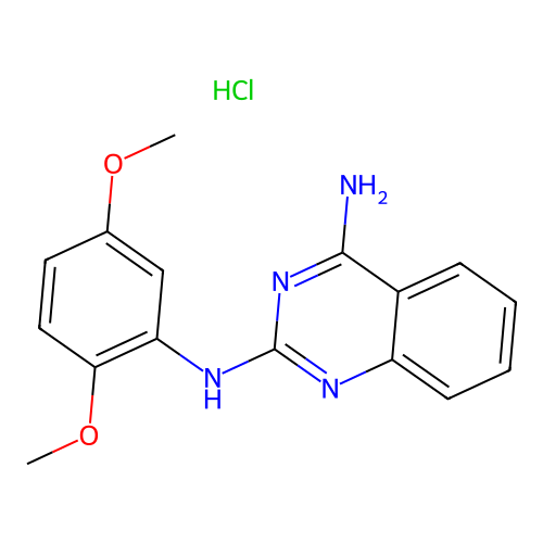 N2-(2,5-Dimethoxyphenyl)quinazoline-2,4-diamine hydrochloride structure