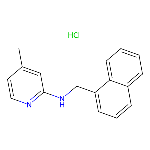 4-methyl-N-(naphthalen-1-ylmethyl)pyridin-2-amine Hydrochloride structure
