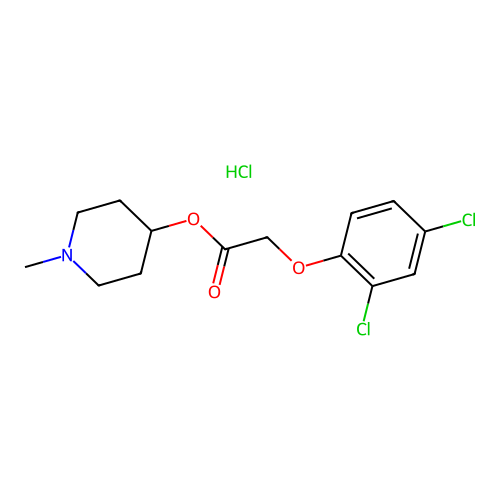 1-Methylpiperidin-4-YL 2-(2,4-dichlorophenoxy)acetate hydrochloride structure