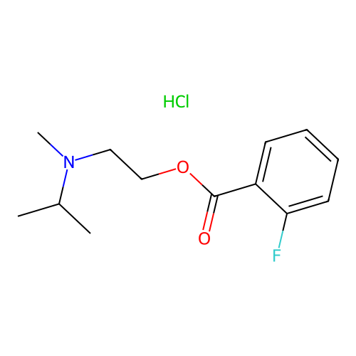 2-(Isopropyl(methyl)amino)ethyl 2-fluorobenzoate hydrochloride structure