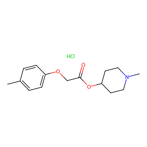 1-Methylpiperidin-4-yl 2-(p-tolyloxy)acetate hydrochloride structure