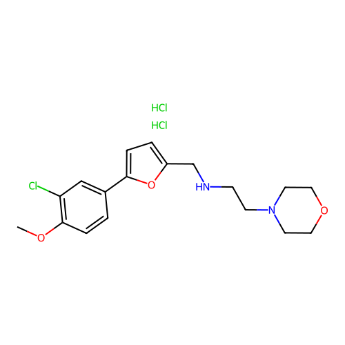 C18H25Cl3N2O3 structure