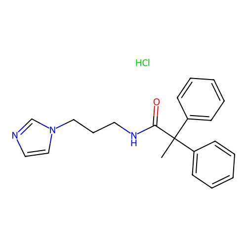 N-(3-Imidazol-1-yl-propyl)-2,2-diphenyl-propionamide structure