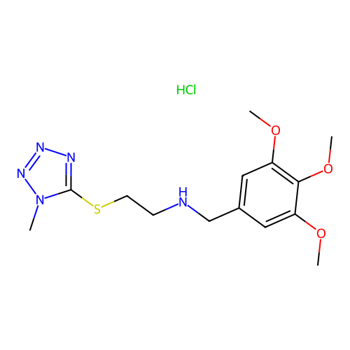 C14H22ClN5O3S structure