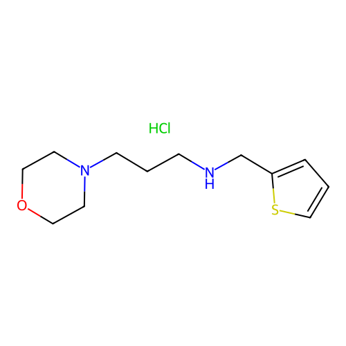 [3-(Morpholin-4-yl)propyl](thiophen-2-ylmethyl)amine hydrochloride structure