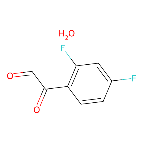 2,4-Difluorophenylglyoxal hydrate structure