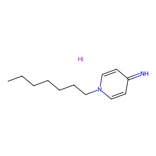 1-Heptyl-1H-pyridin-4-ylideneamine structure