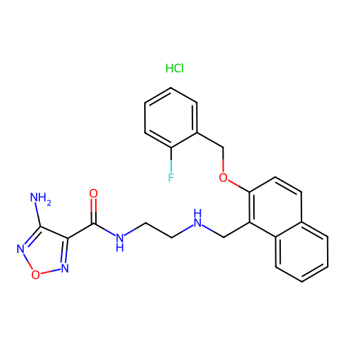 C23H23ClFN5O3 structure