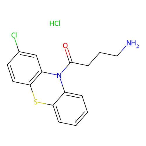 4-(2-chloro-10H-phenothiazin-10-yl)-4-oxobutan-1-amine structure