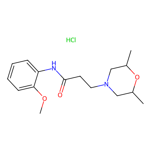 3-(2,6-Dimethyl-morpholin-4-yl)-N-(2-methoxy-phenyl)-propionamide structure